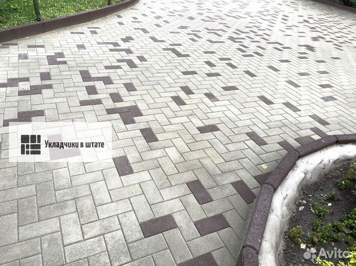 Тротуарная плитка 4 см от 100м2