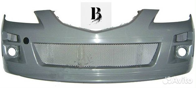 Бампер передний Mazda 3 Sport с птф