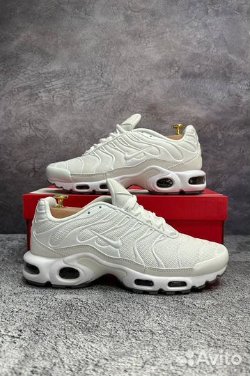 Кроссовки летние Nike Air Tn Plus белые