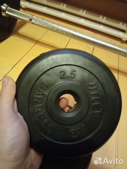 Гантели разборные barbell + гриф для штанги