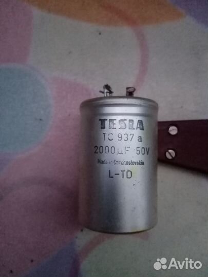 Продам конденсатор tesla TC 937a 2000 mF 50v