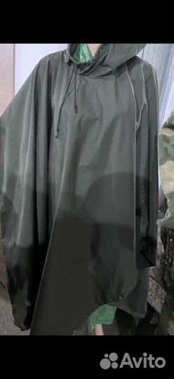 Дождевик пончо олива и др