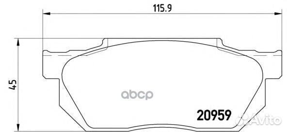 P 28 006 Колодки тормозные honda civic/CRX/prel