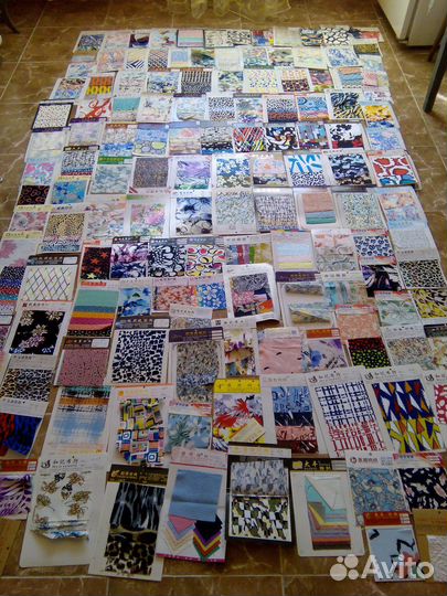 Образцы тканей для скрапбукинга и поделок
