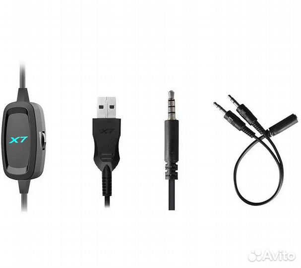 Компьютерная гарнитура A4Tech XH-720p, черный