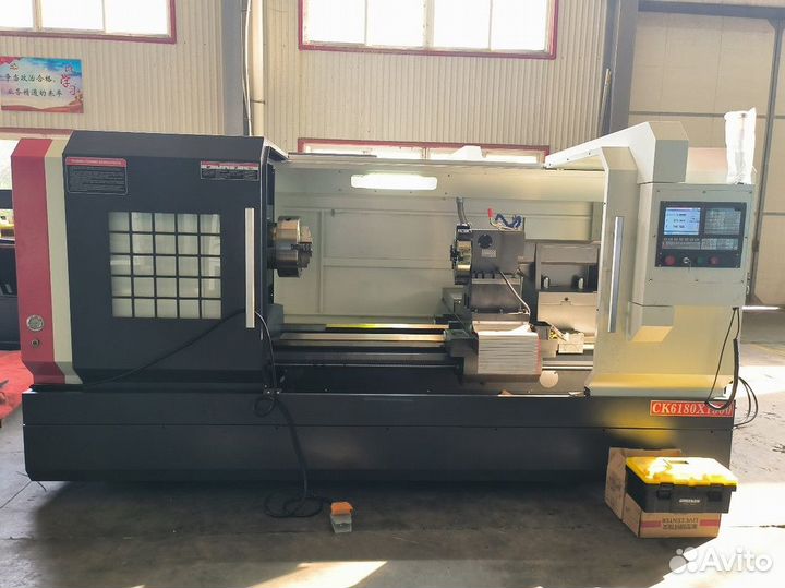Горизонтальный токарный станок с чпу CK6180х4000