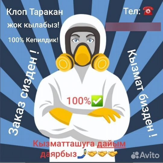 Дзинфекция Клоп Таракан