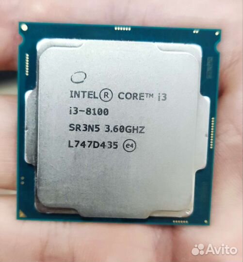 Процессор intel core i3 8100 1151 v2