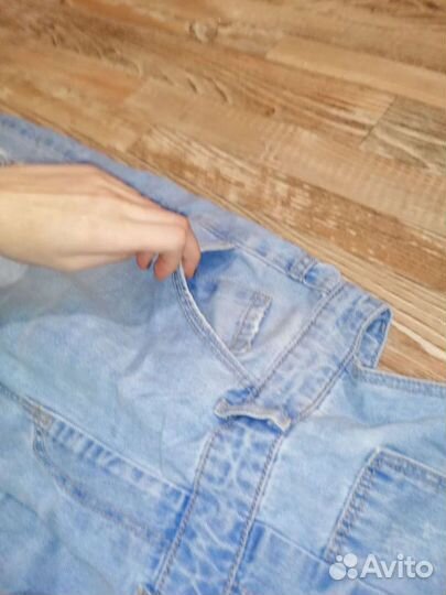 Джинсовый комбинезон