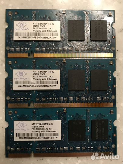 Оперативная память/видеокарты/CPU для ноутбука