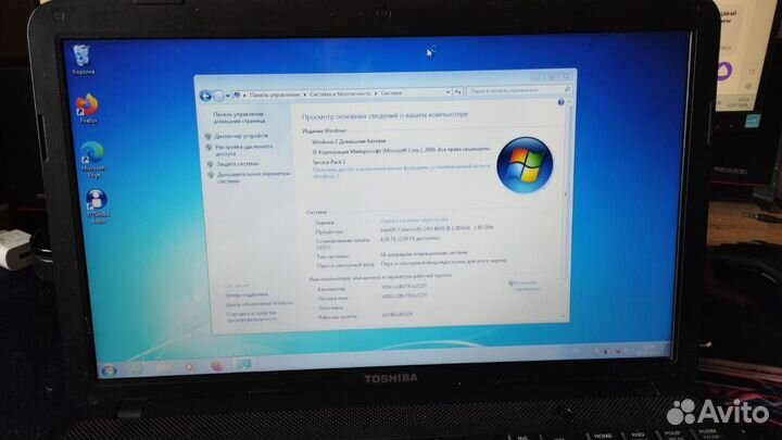 Ноутбук toshiba satellite C850-DKK