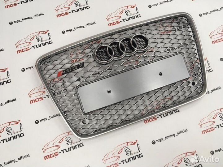 Решётка на Audi Q7 06-15гг. RSQ7 дизайн 4
