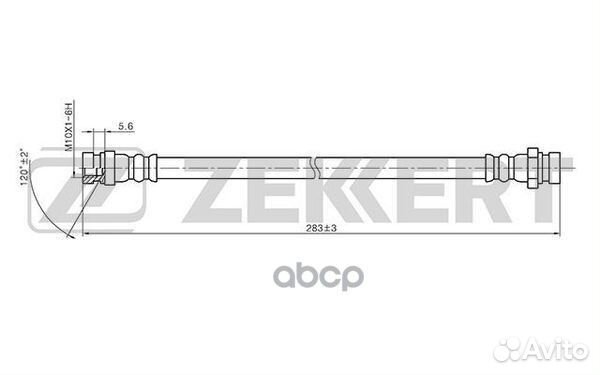 Шланг тормозной задний Hyundai Accent II 00- M