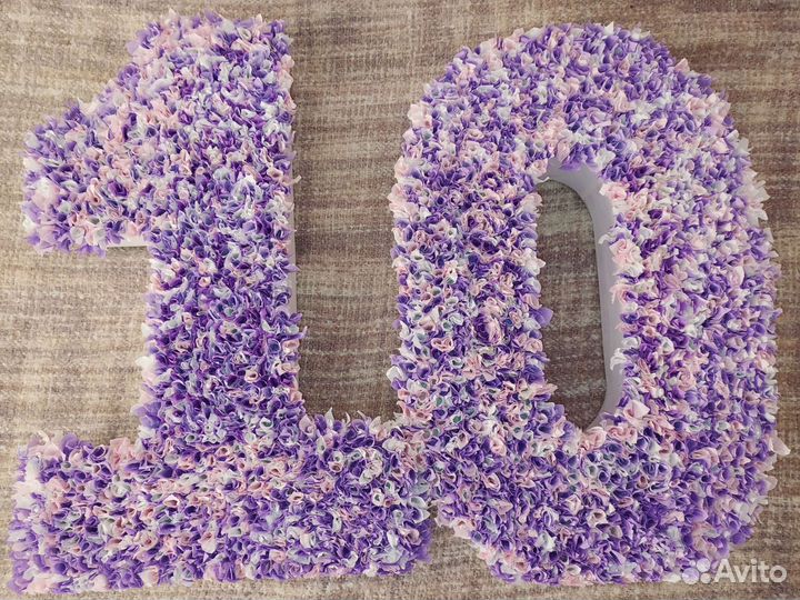 Цифра 10 объемная