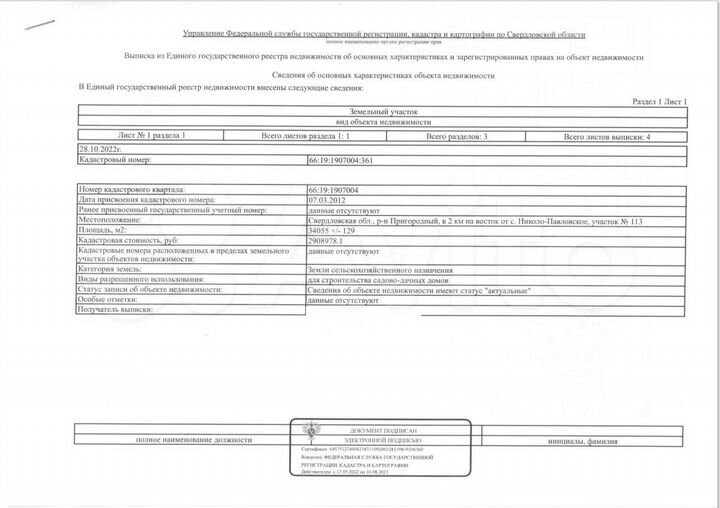 Участок 3,4 га (СНТ, ДНП)