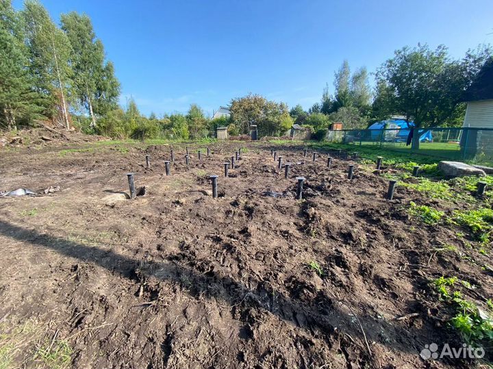 Монтаж винтовых свай