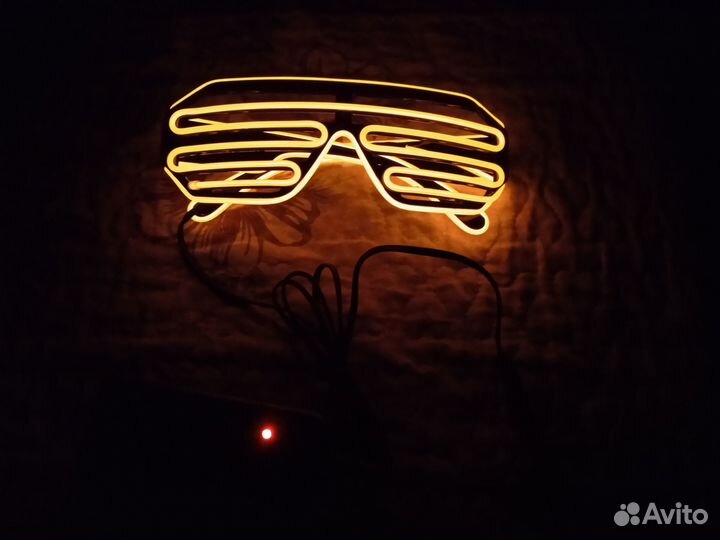 Очки неоновые светящиеся