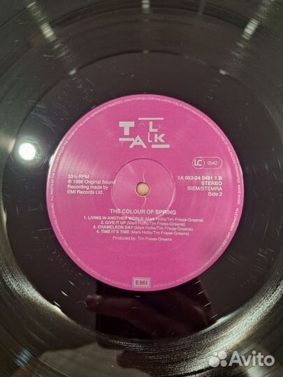 Talk Talk - Colour of spring (LP, EU, 1986)