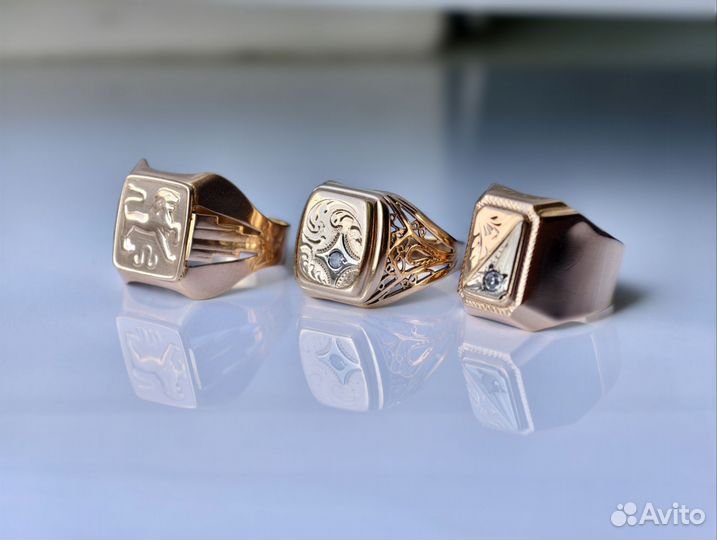 Печатка золотая мужская