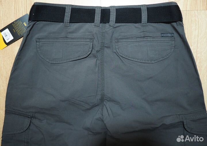 Шорты карго LEE темно-серые длинные 36W