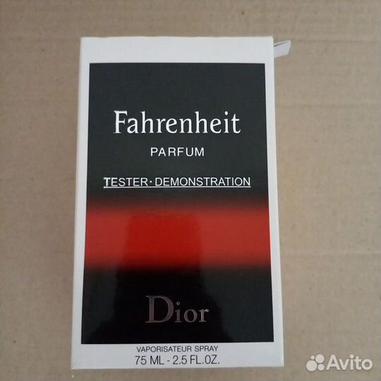 Dior Fahrenheit Parfum 75ml Тестер