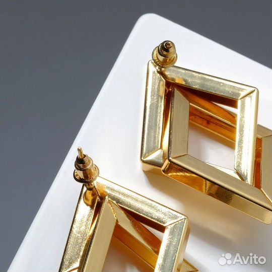 Серьги металл 