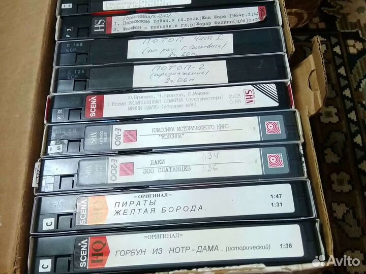 Видеокассеты записанные неигранные