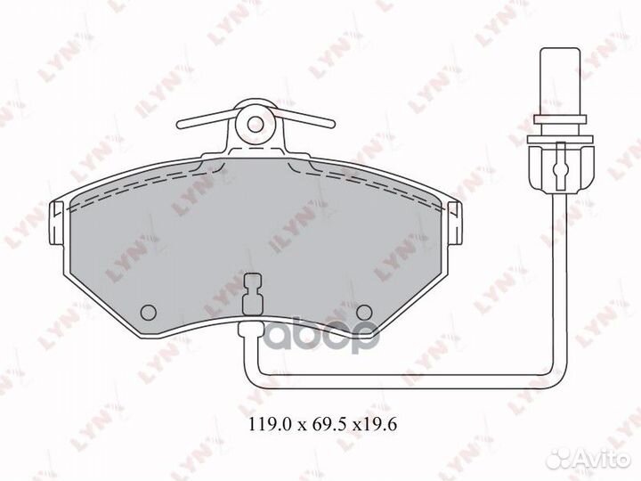 Колодки тормозные дисковые перед BD1215