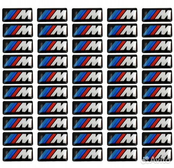 Значок / логотип / наклейка M BMW в диски