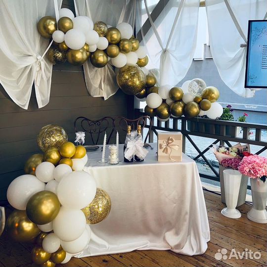 Украшение свадебное стола