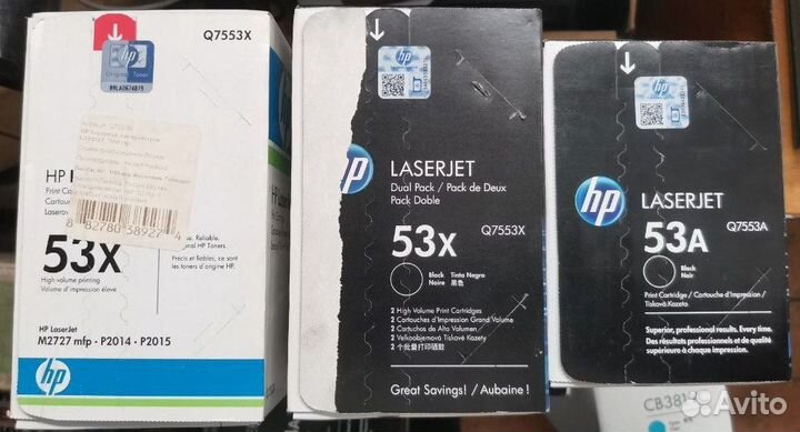 Картридж HP 53X Q7553X 53A Q7553A