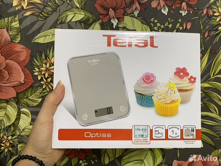 Весы кухонные tefal optiss новые