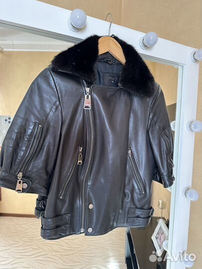 Кожаная куртка женская