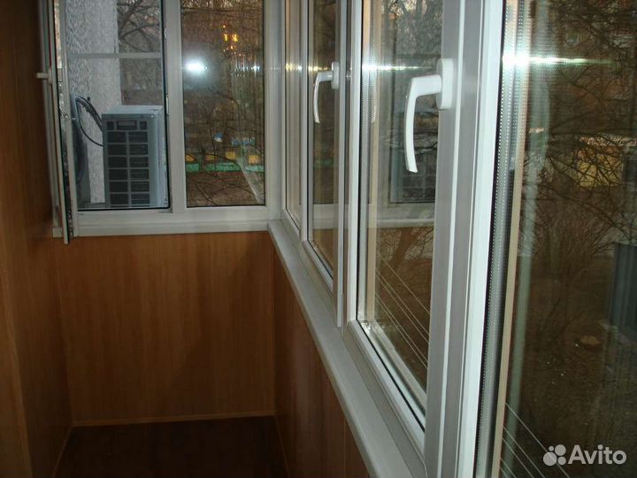 Балкон пластиковый и алюминиевый с отделкой