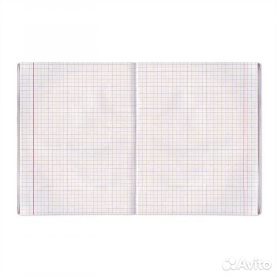 Тетрадь 48 листов А5, клетка, Staff синяя