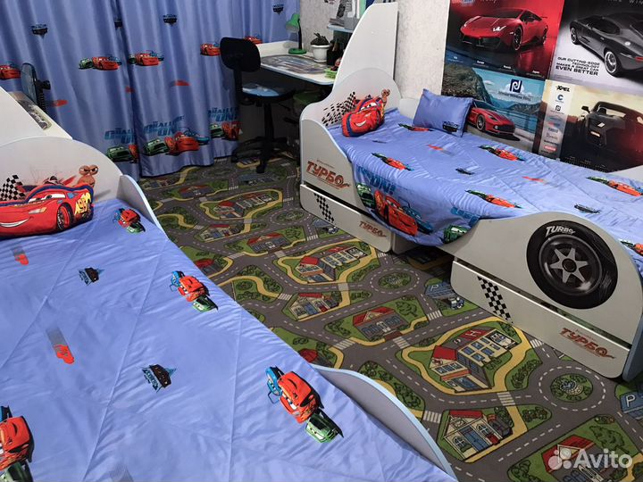 Комплект шторы и 2 покрывала+ тюль