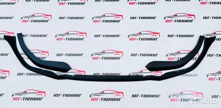 Губа M-Performance 340 на BMW 3 G20 черная матовая