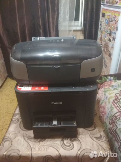 Два Принтера Canon и Epson Цена за оба