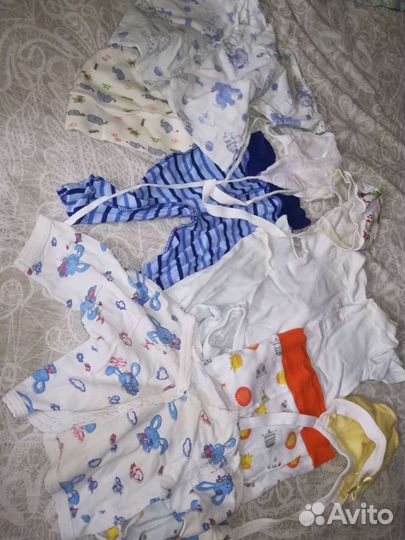 Мешок детских вещей с 0 до 2+