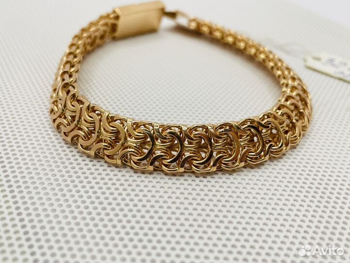 Мужской золотой браслет рамзес