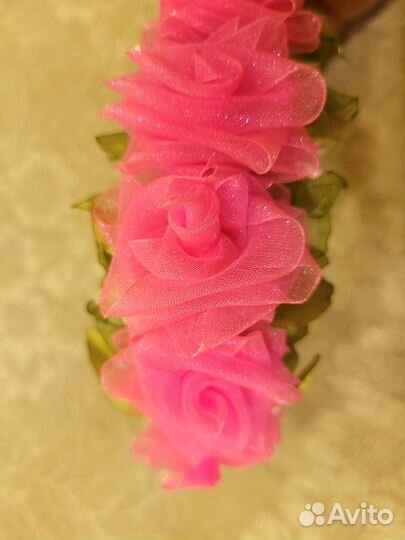 Ободок с розами, ободок с цветами