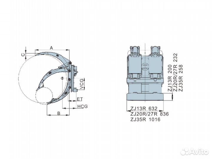 Захват для рулонов ZJ12R-A1