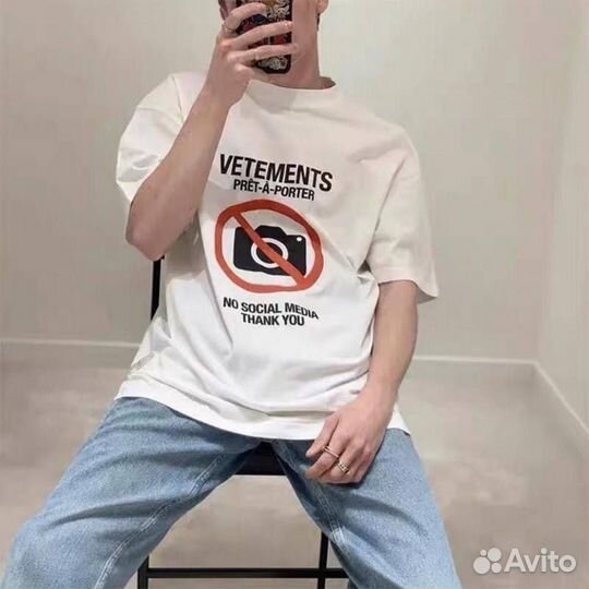 Футболка vetements antisocial