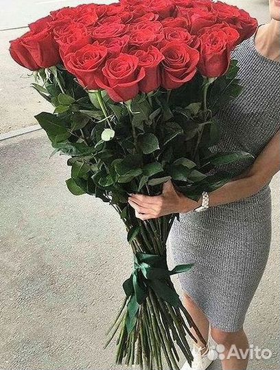 Высокие розы Доставка цветов