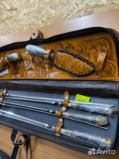 Шашлычный набор в мягком чехле