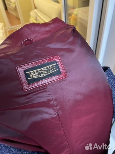 Кожаный плащ женский