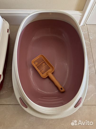 Лоток для кошек 2 шт. + 2 совка