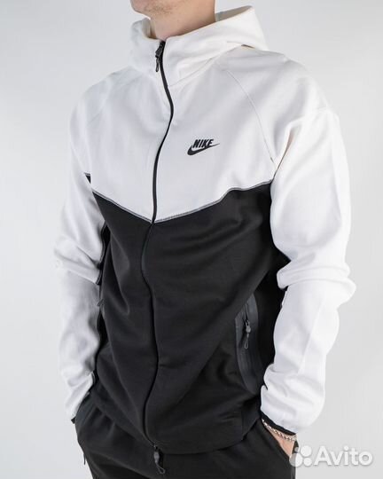 Мужской Костюм спортивный Nike (3457) (L, Белый/Че