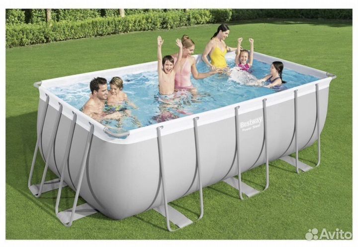 Каркасный бассейн прямоугольный