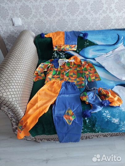 Новогодний костюм для мальчика петрушка